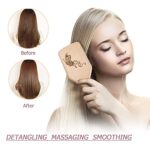 Boar Bristle Hair Brush and Comb Set product image